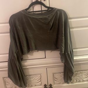 Urban outfitters cropped long sleeve